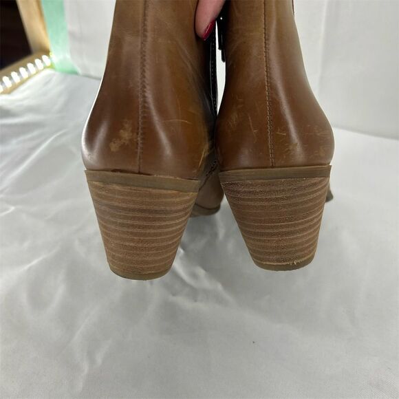 Frye Women's Jennifer Ankle Booties Brown Leather Size 8.5 - Picture 9 of 13
